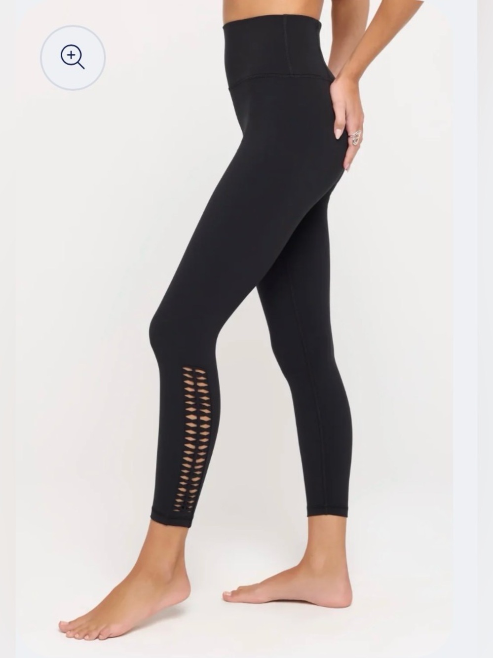 Spiritual Gangster Ada Crochet High Waisted Leggings Sz S